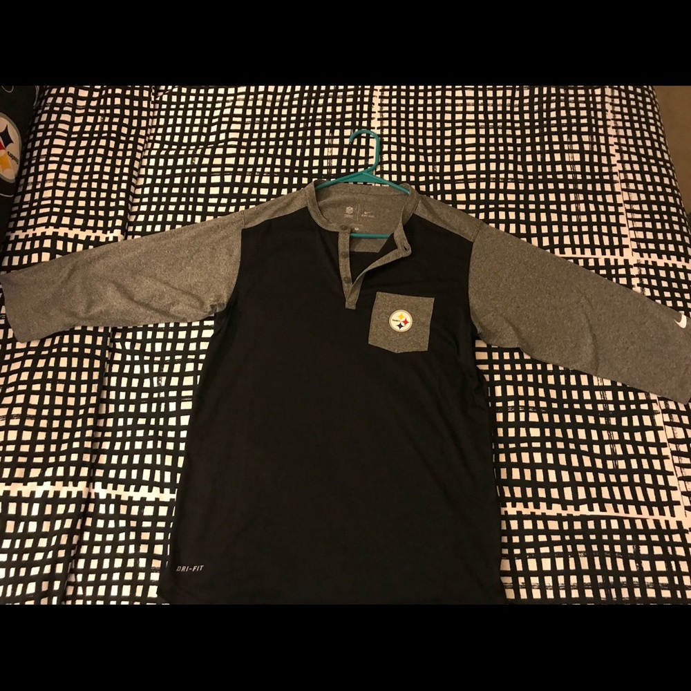 NIKE PITTSBURGH STEELERS BASEBALL TEE